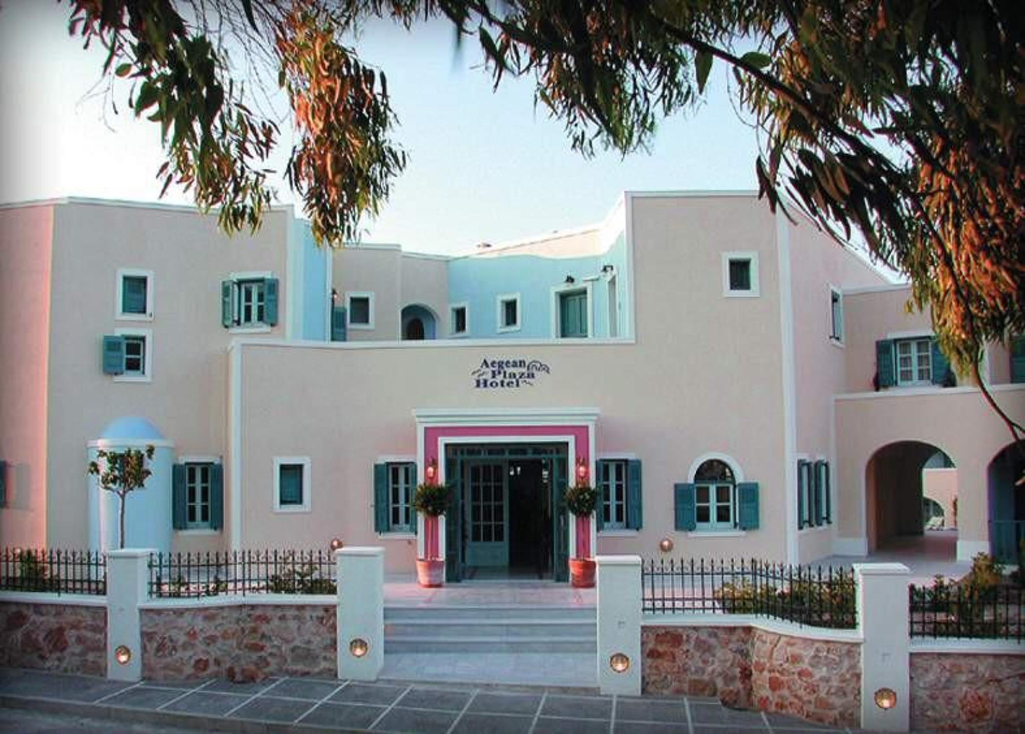 Aegean Plaza Hotel Kamari  Bagian luar foto