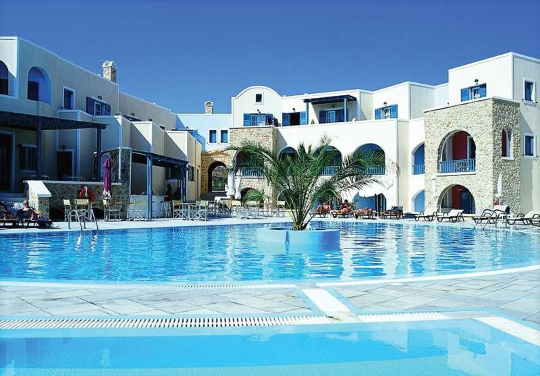 Aegean Plaza Hotel Kamari  Bagian luar foto