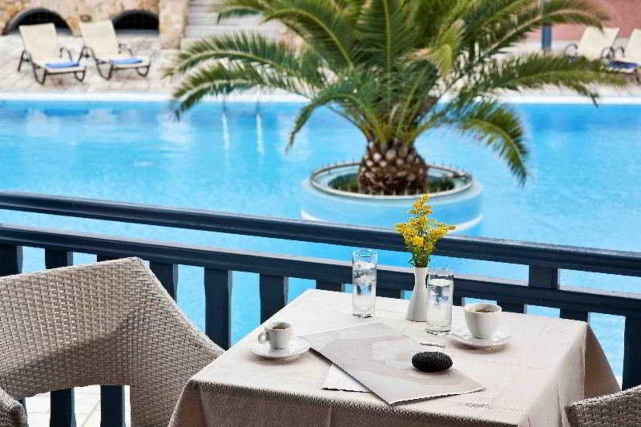 Aegean Plaza Hotel Kamari  Bagian luar foto
