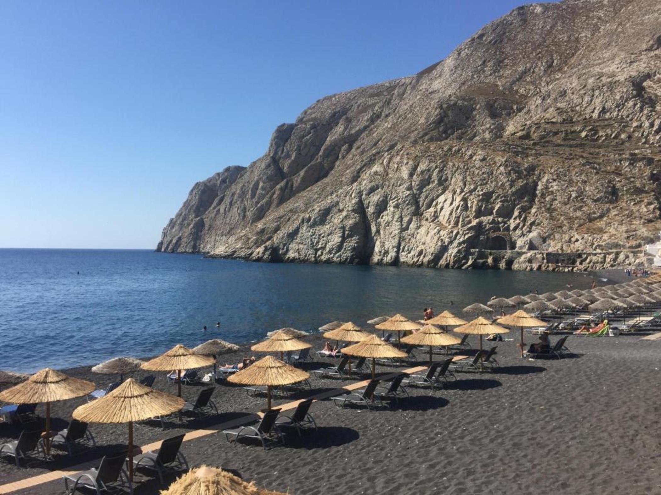 Aegean Plaza Hotel Kamari  Bagian luar foto