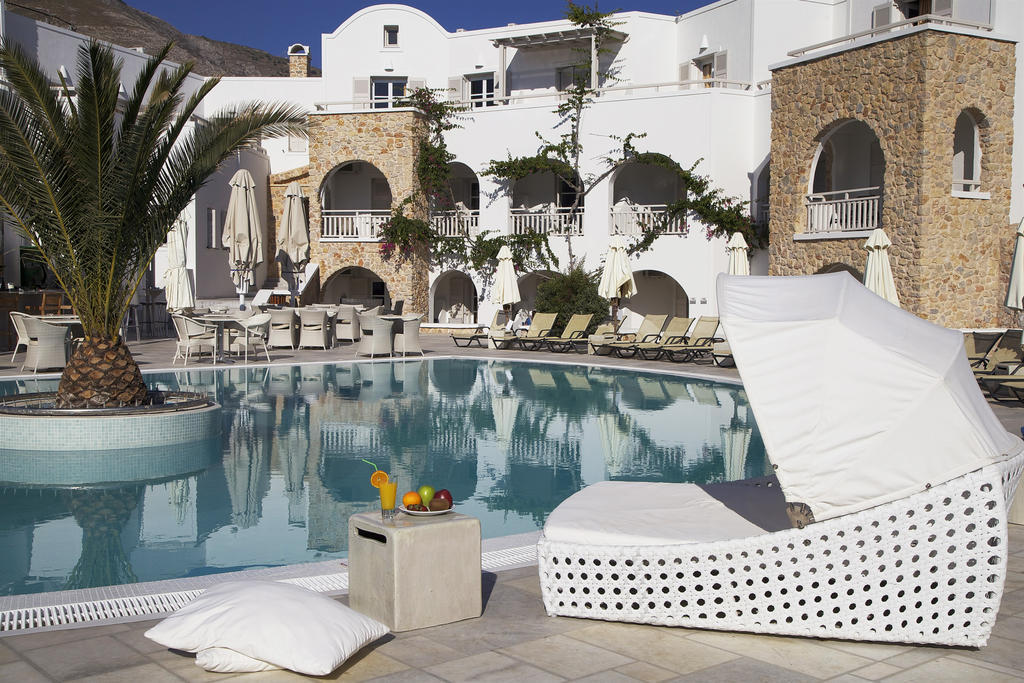 Aegean Plaza Hotel Kamari  Bagian luar foto