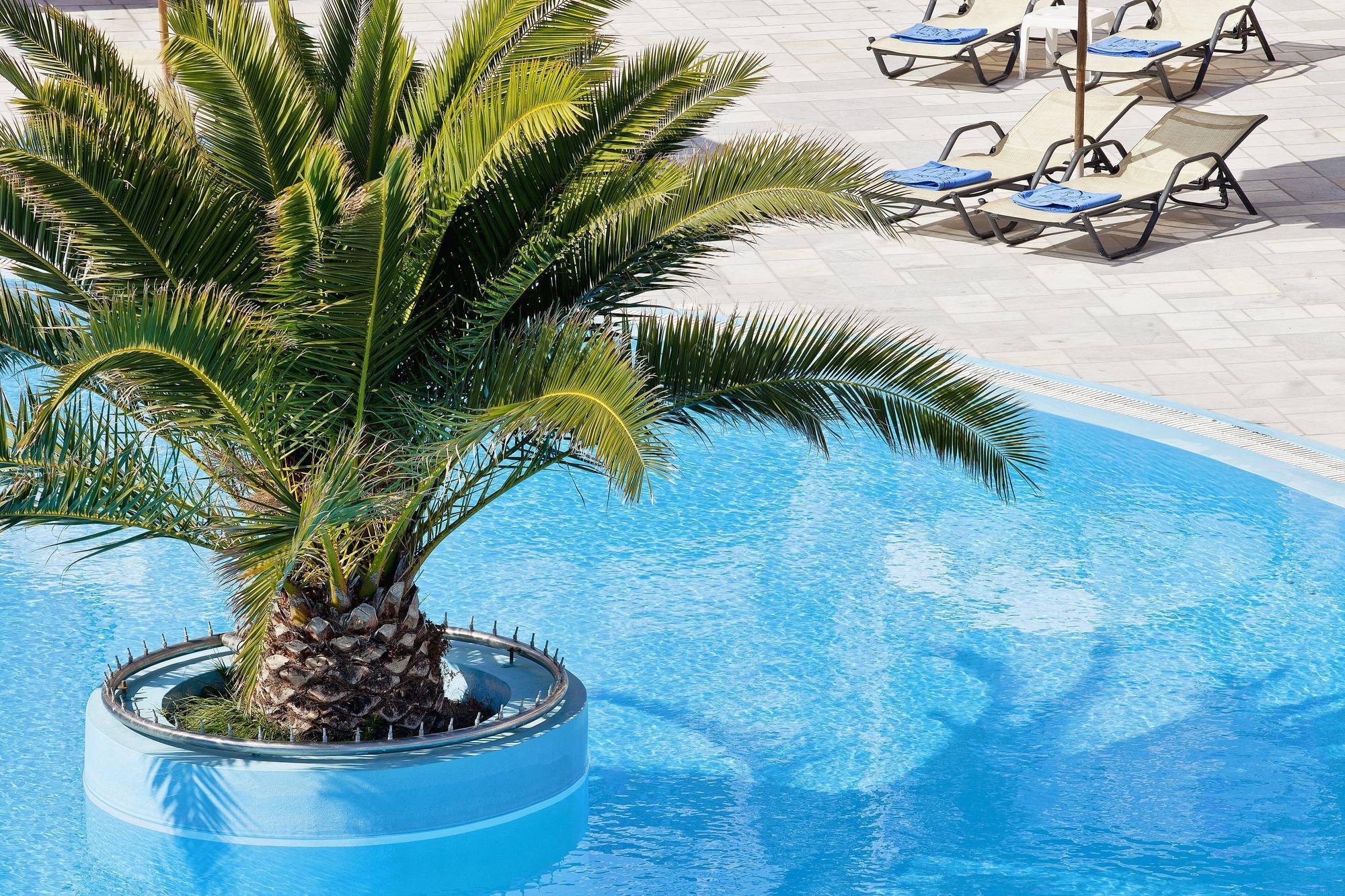 Aegean Plaza Hotel Kamari  Bagian luar foto