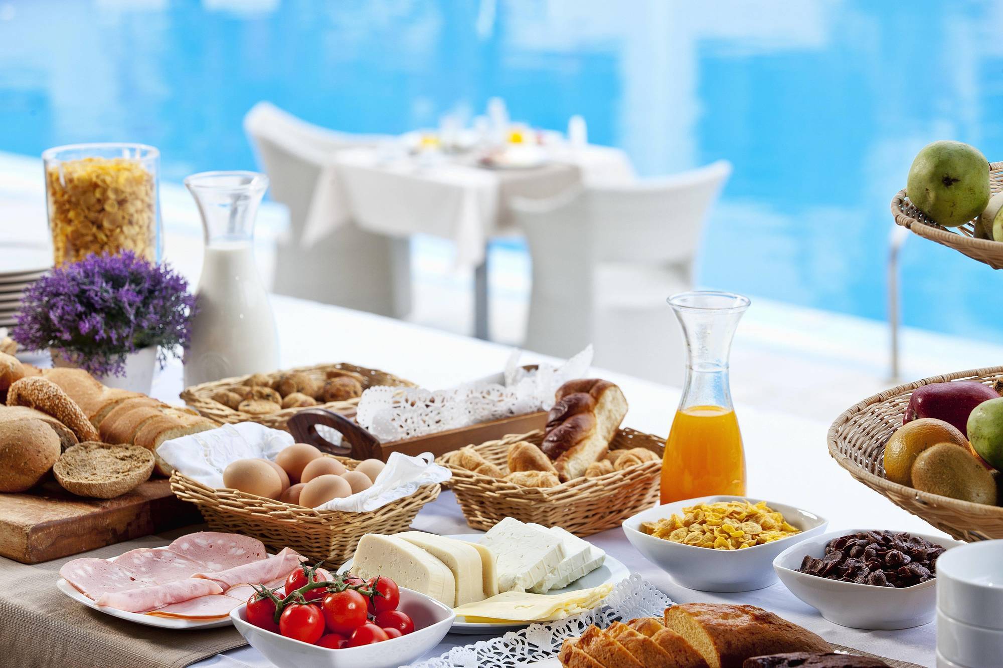 Aegean Plaza Hotel Kamari  Bagian luar foto