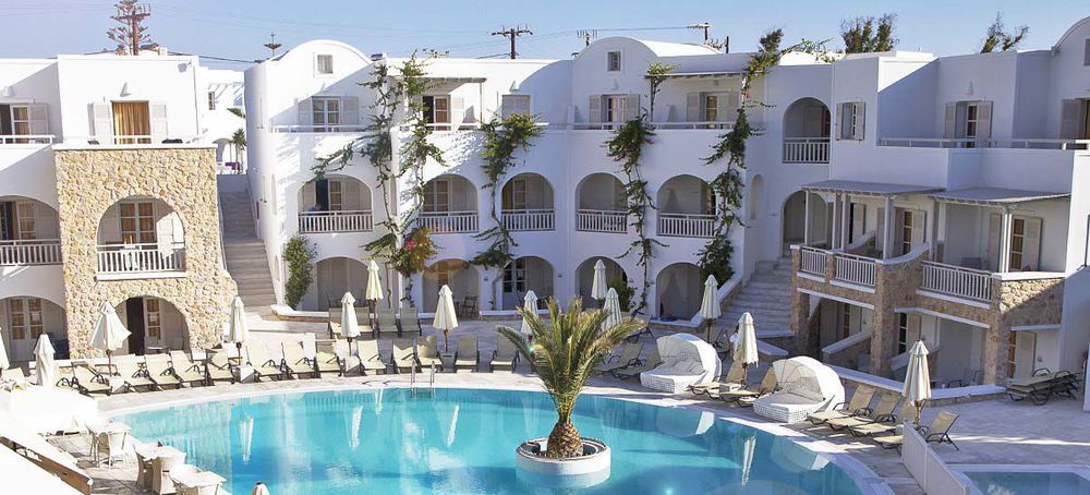 Aegean Plaza Hotel Kamari  Bagian luar foto
