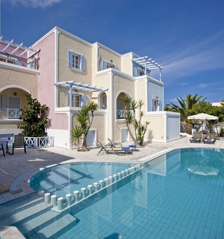 Aegean Plaza Hotel Kamari  Bagian luar foto