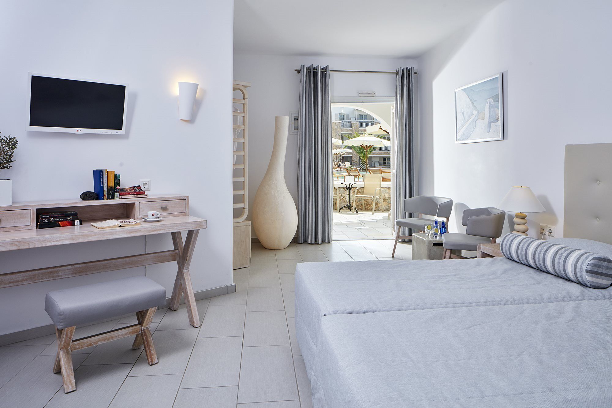 Aegean Plaza Hotel Kamari  Bagian luar foto
